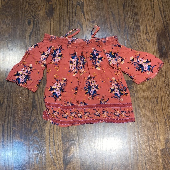 Floral Off The Shoulder Blouse - XL - Picture 2 of 5
